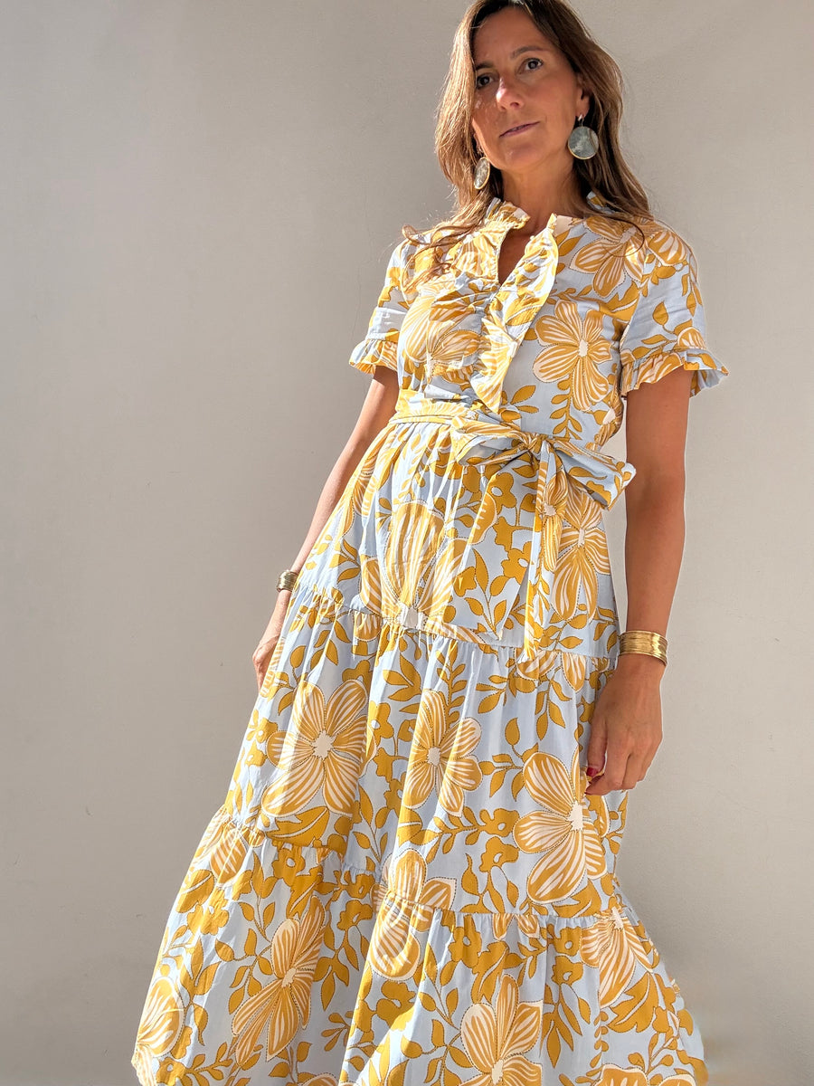 Vestido Comporta amarelo
