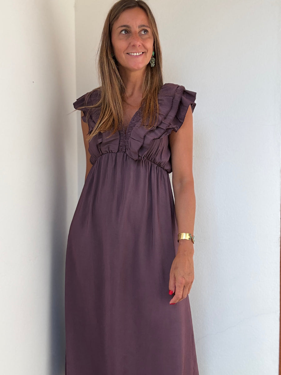 Vestido Siena ameixa