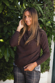 CAMISOLA MALHA CASTANHO