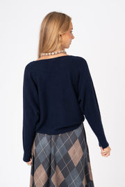 Camisola Reglan Marinho ref:cm90200