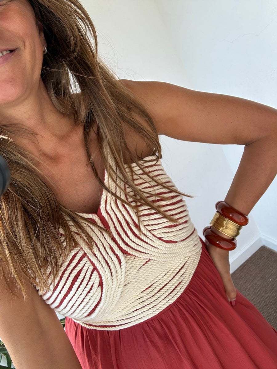 Vestido Boho Ferrugem