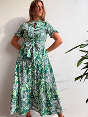 Vestido Comporta verde