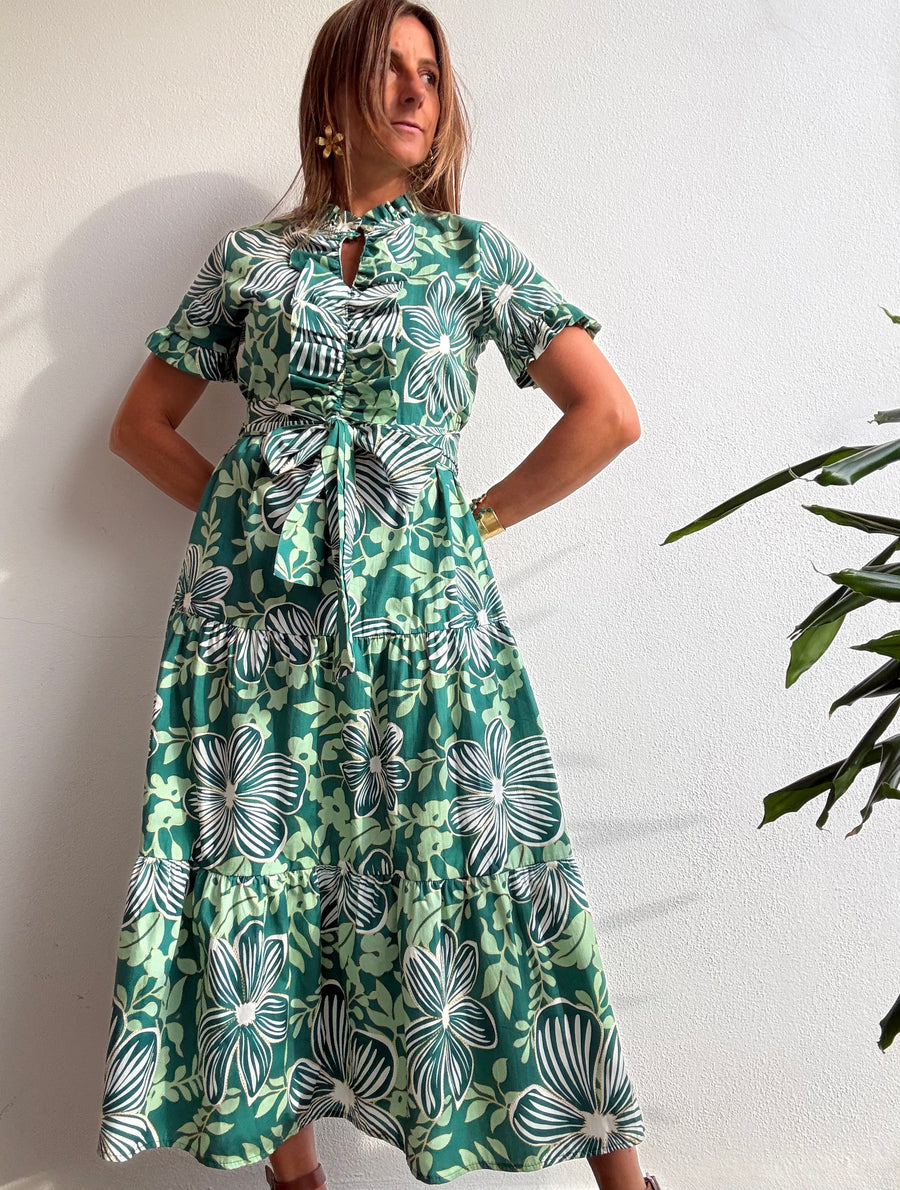 Vestido Comporta verde