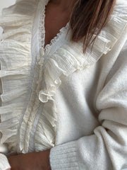Camisola Volantes Branco