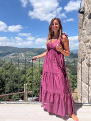 Vestido Toscana beringela