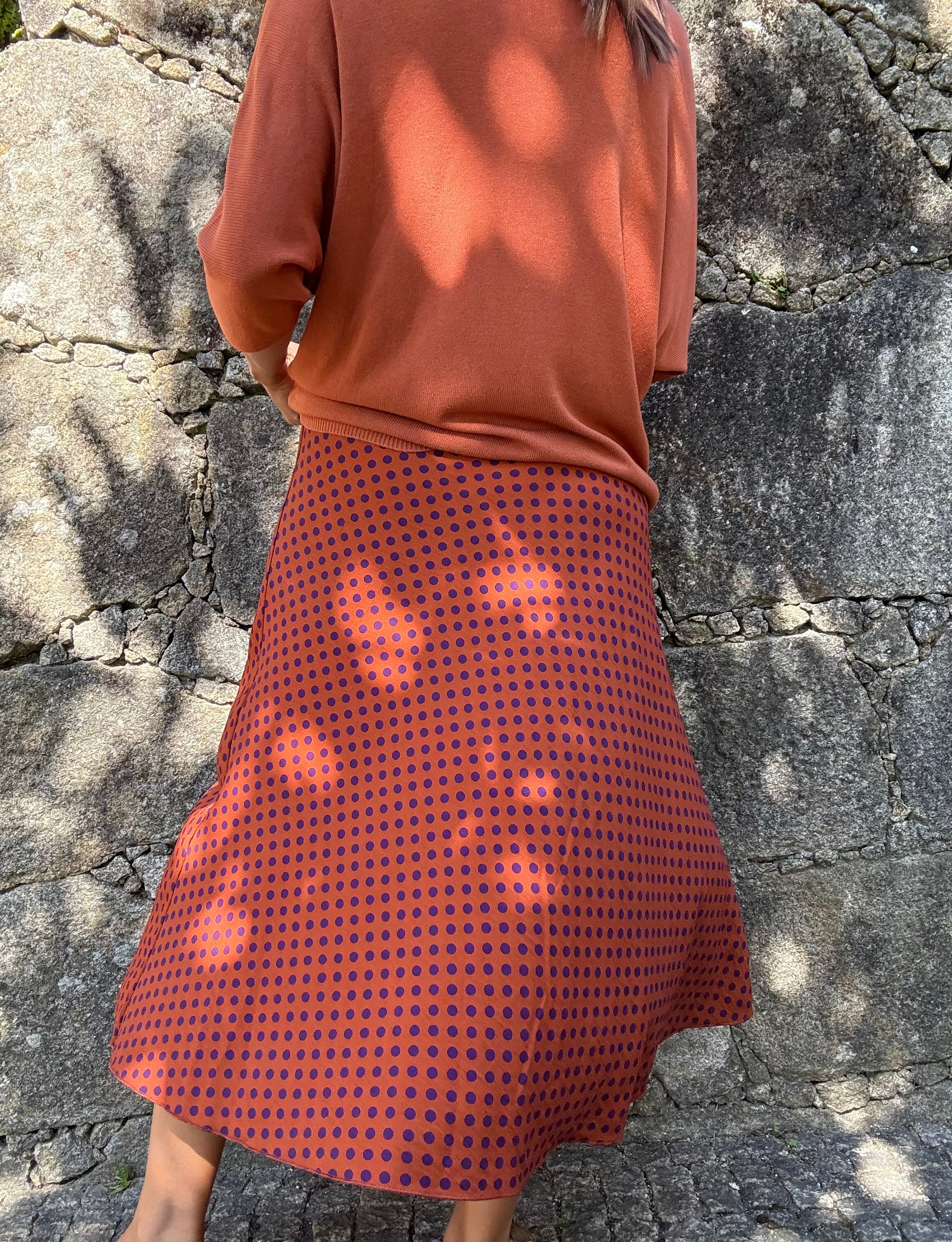 Saia Polka Laranja