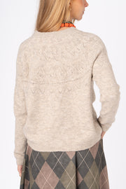 Camisola Tricot areia  ref: 6677