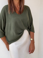 Camisola Manga 3/4 Verde