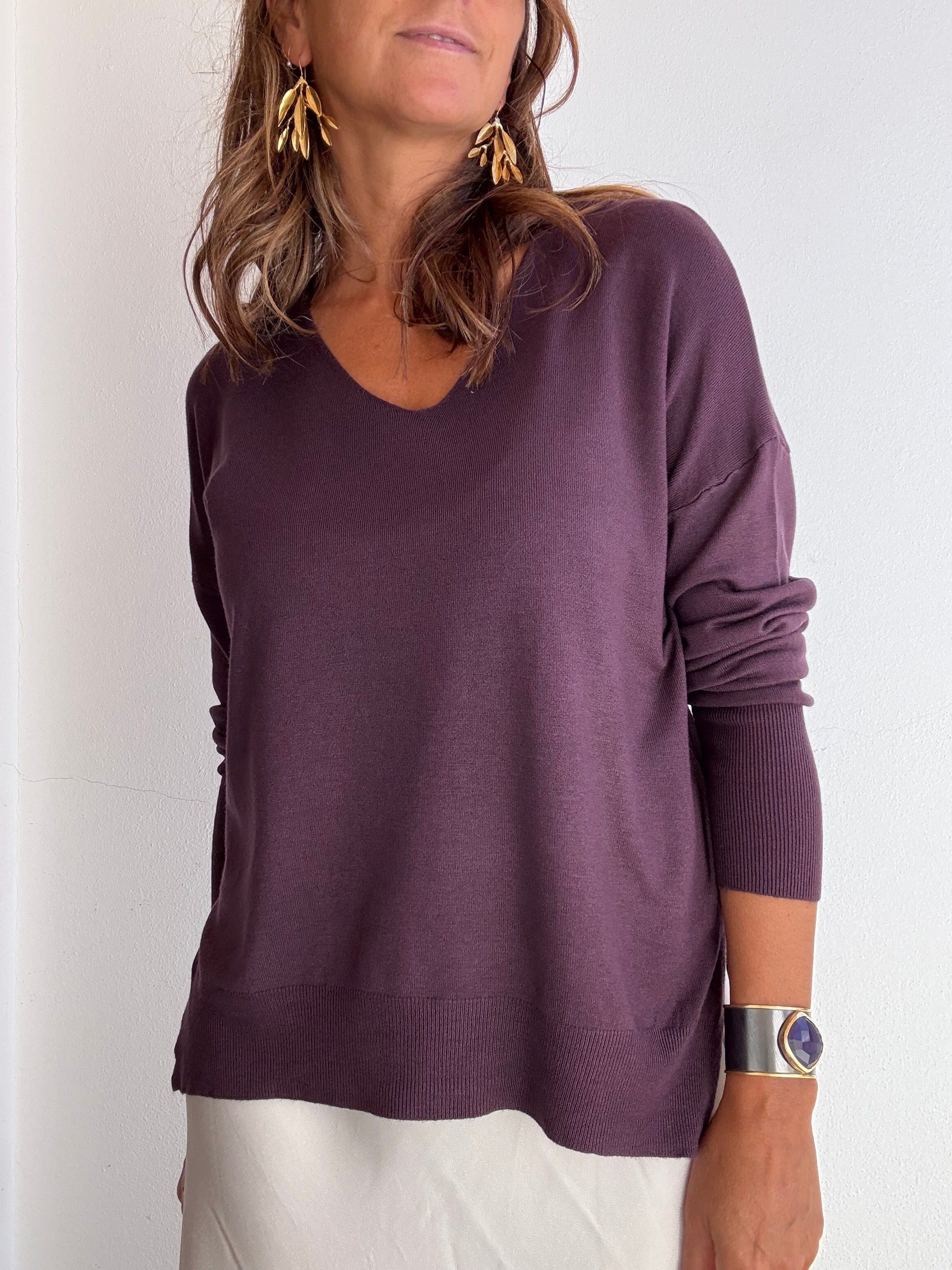 Camisola Essencial  Beringela