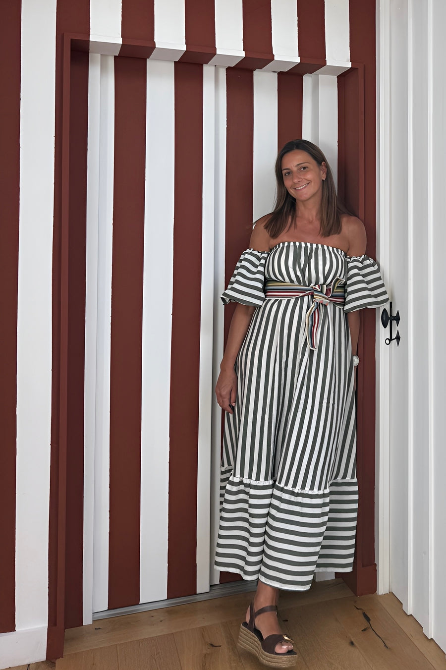 Vestido riscas