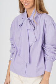 Blusa laço lilás