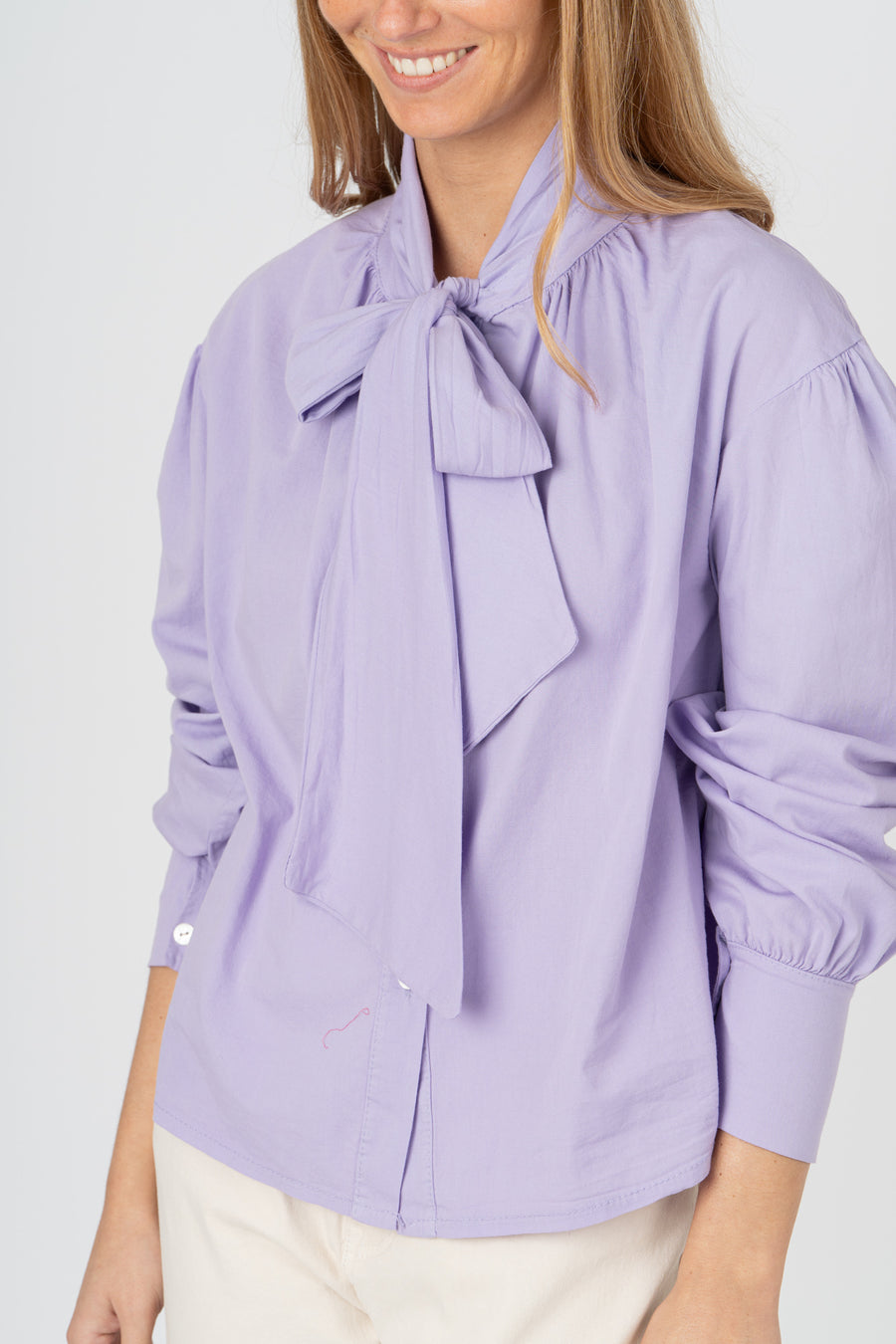 Blusa laço lilás