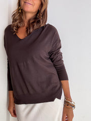 Camisola Essencial  Castanho