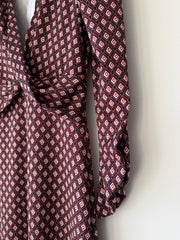 Vestido malha fria vinho