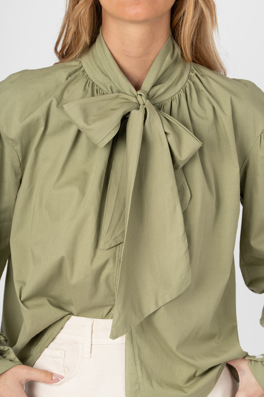 Blusa laço verde