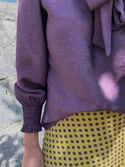 Blusa Laço Beringela