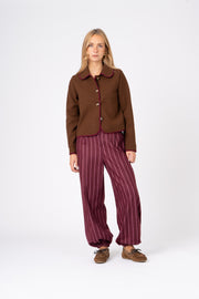 Calça Riscas beringela ref:cal35243