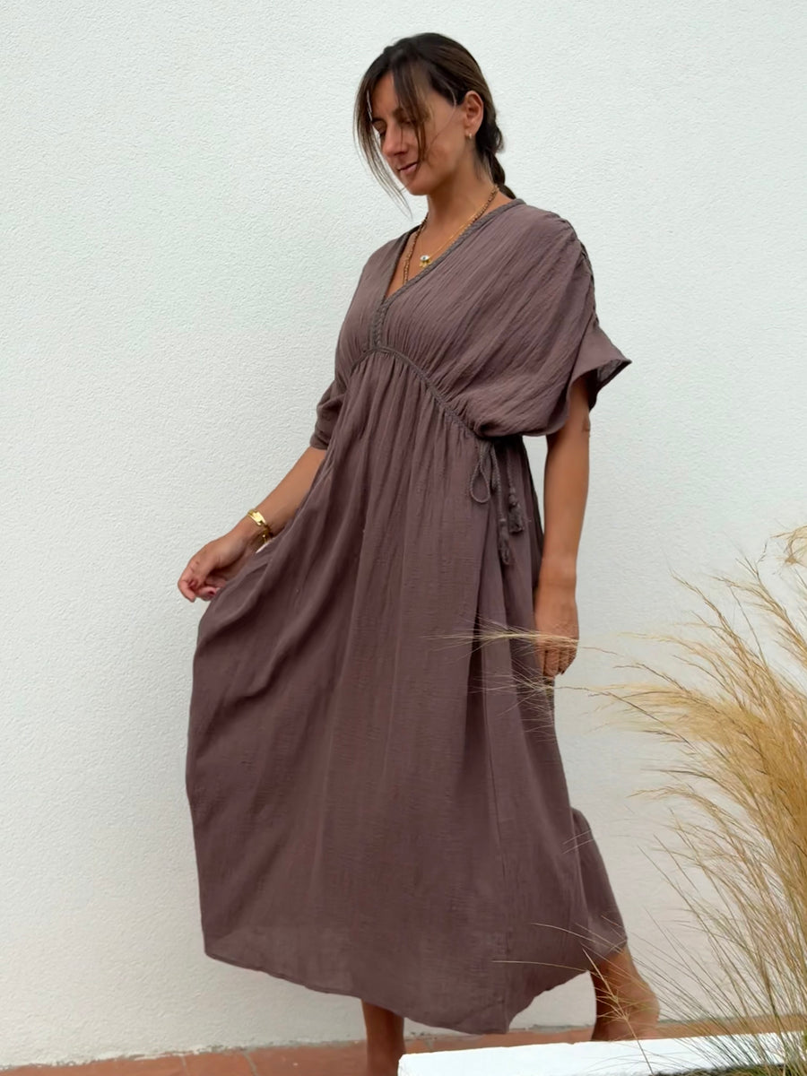 Kaftan Trança Pinhão