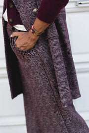 CONJUNTO TWEED  VINHO