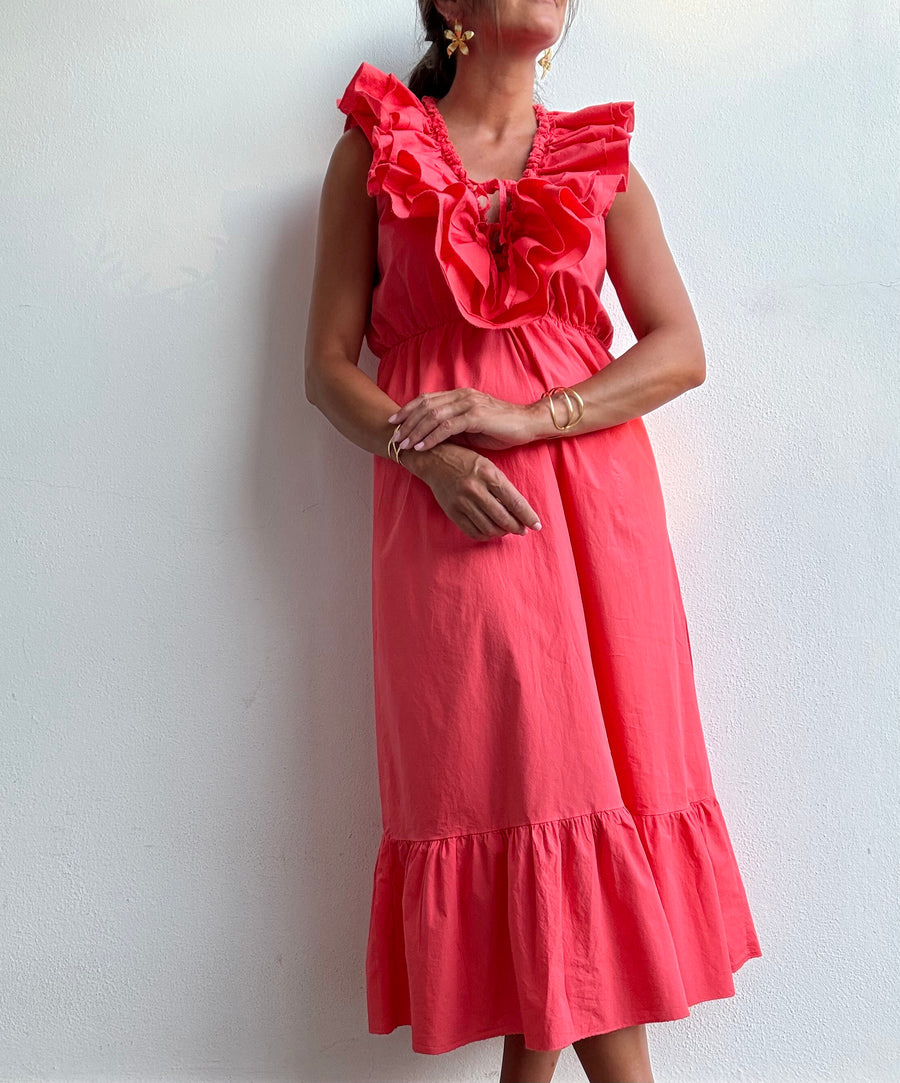 Vestido Alma Coral