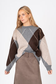 Camisola Losango Cinzento ref:cmxp274