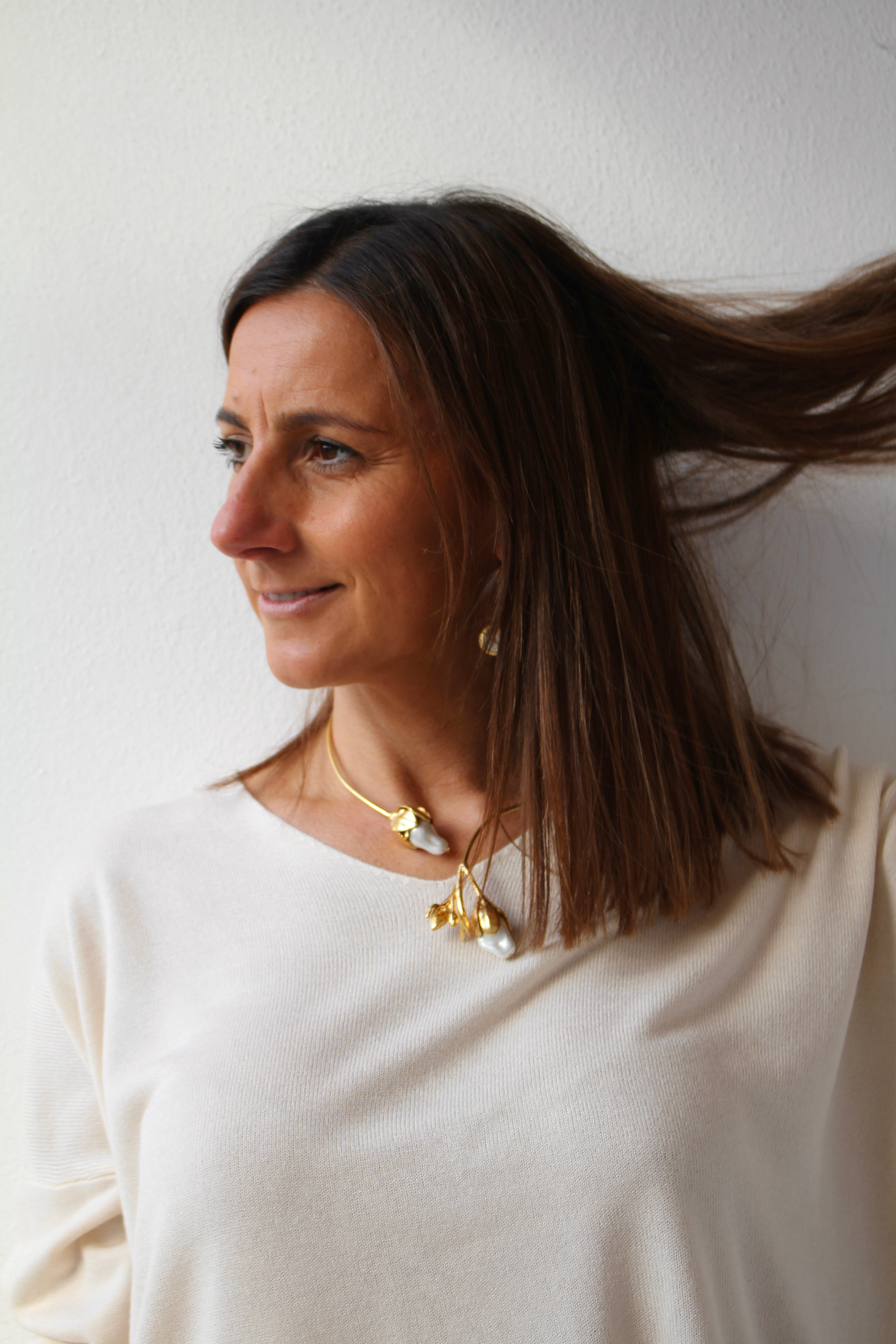 collar de flores