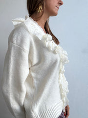 Camisola Volantes Branco