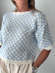 Camisola 3/4 azul