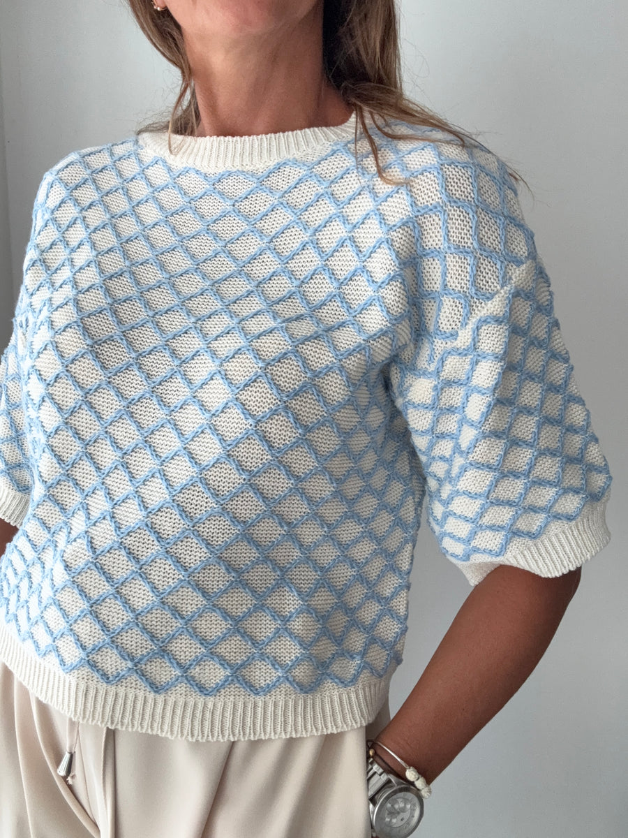 Camisola 3/4 azul