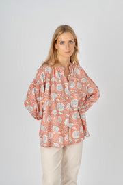 Blusa estampado salmão