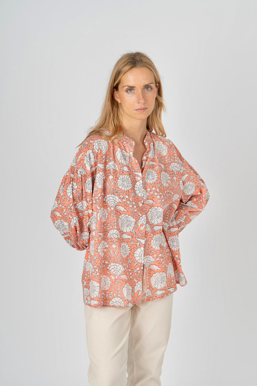 Blusa estampado salmão