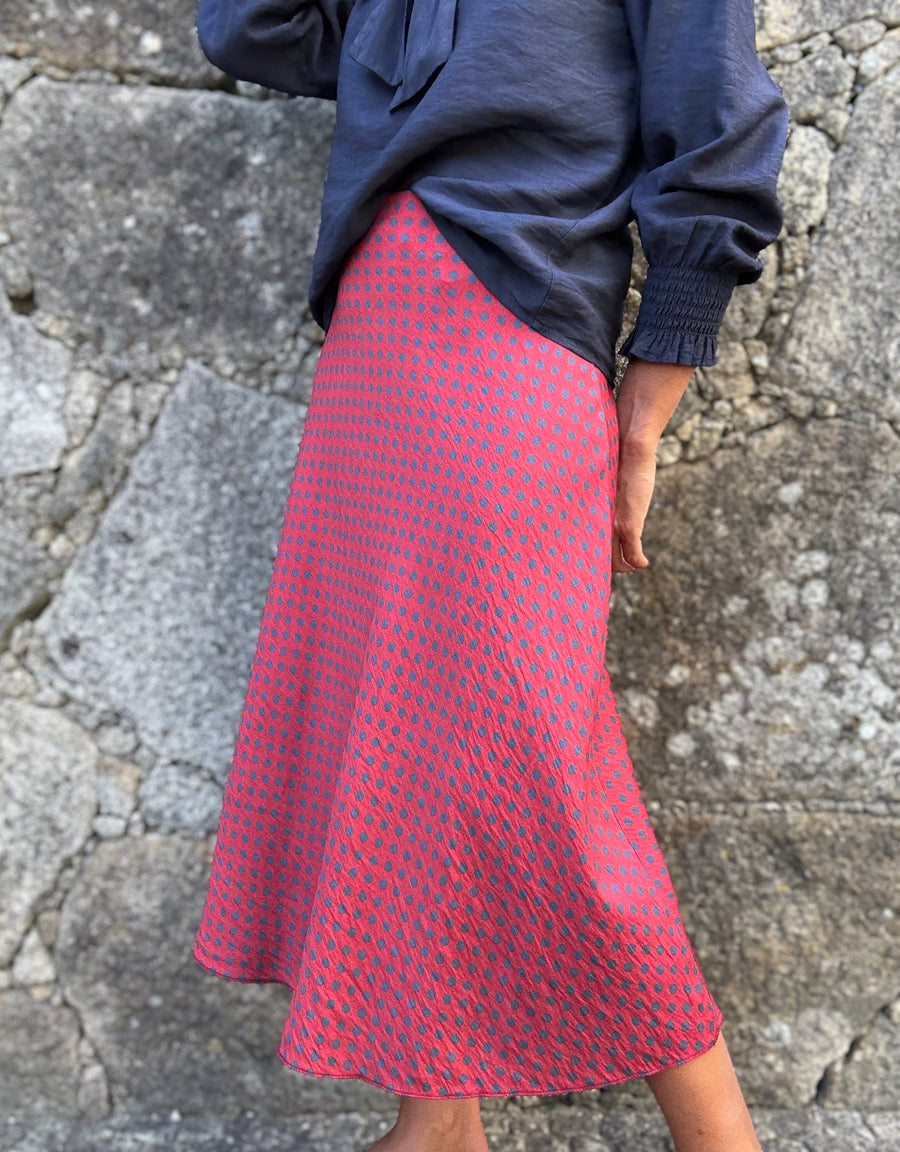 Saia Polka Morango