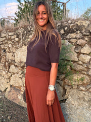 Camisola 3/4 chocolate