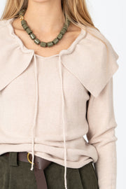 Colar “Bold Resin” Caqui