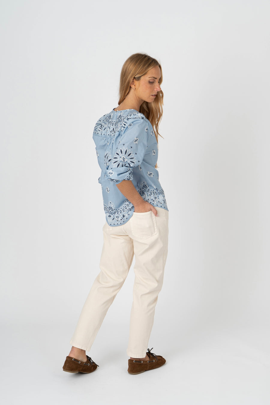 Camisa Bandana azul