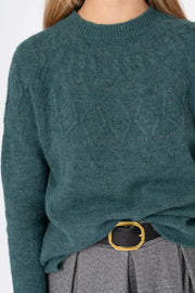 Camisola Tricot verde ref:cm6677