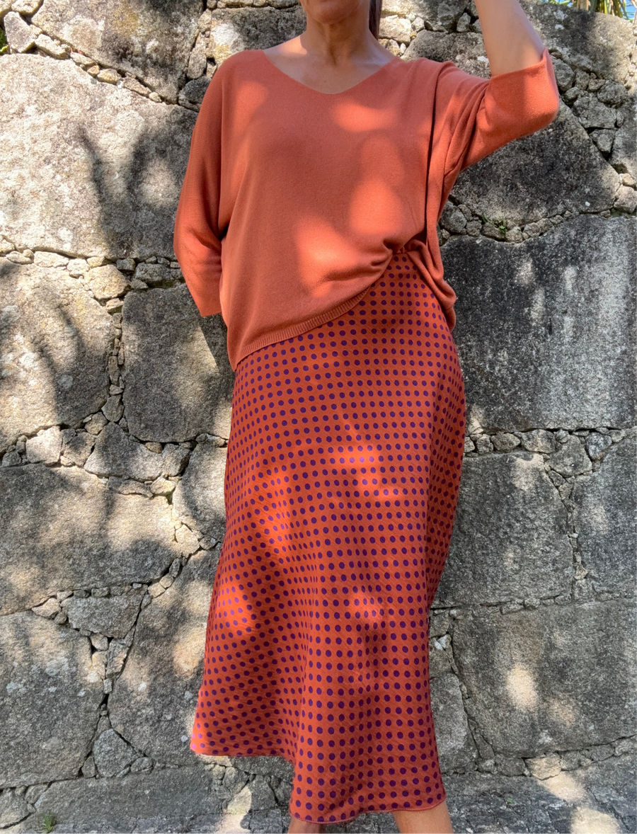 Saia Polka Laranja