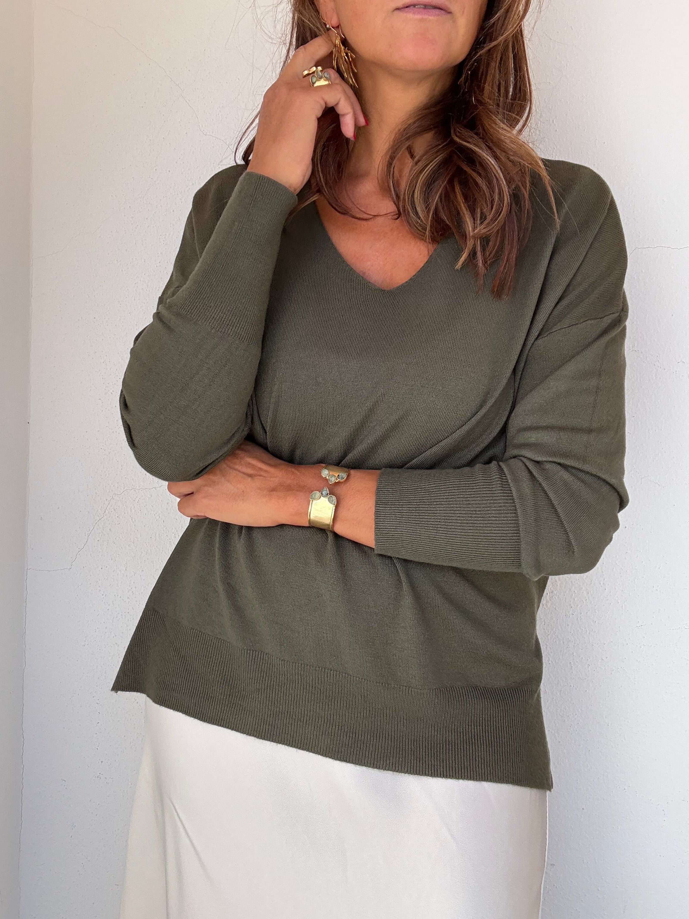 Camisola Essencial  Caqui