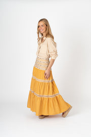 Camisa riscas amarelo