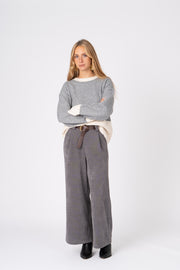 Camisola Bicolor cinzento