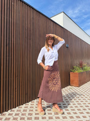 Saia Sol castanho
