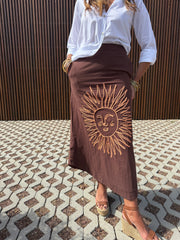 Saia Sol castanho