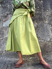 Saia lenço verde
