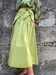 Saia lenço verde
