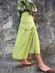 Saia lenço verde
