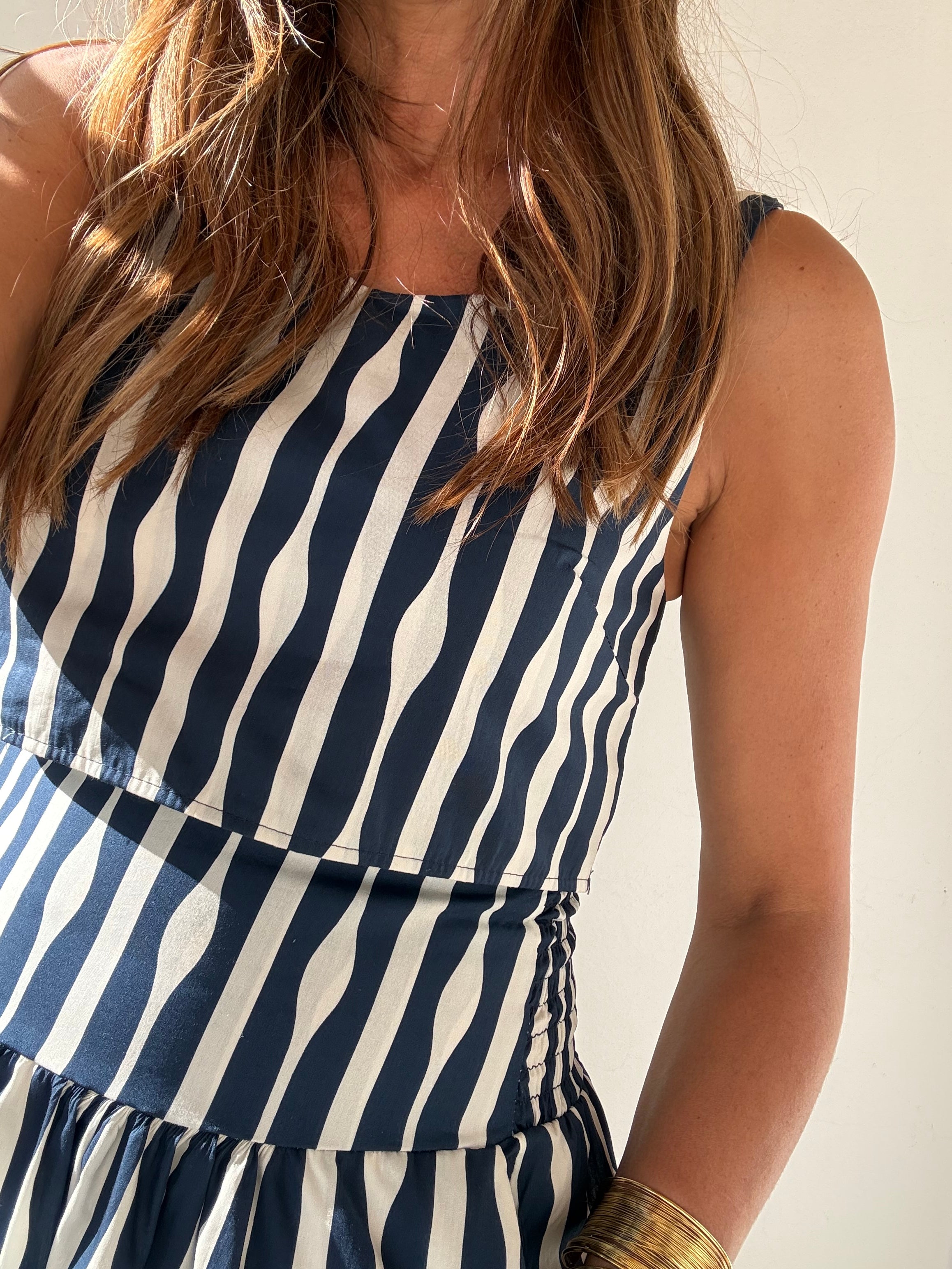 Top Brisa azul