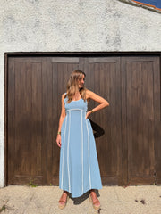 Vestido Midi Azul