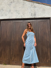 Vestido Midi Azul
