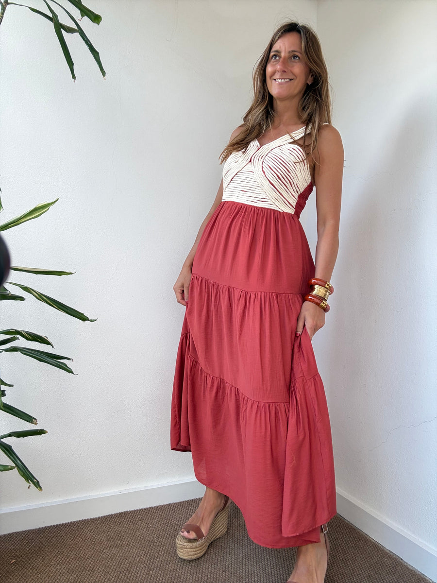 Vestido Boho Ferrugem