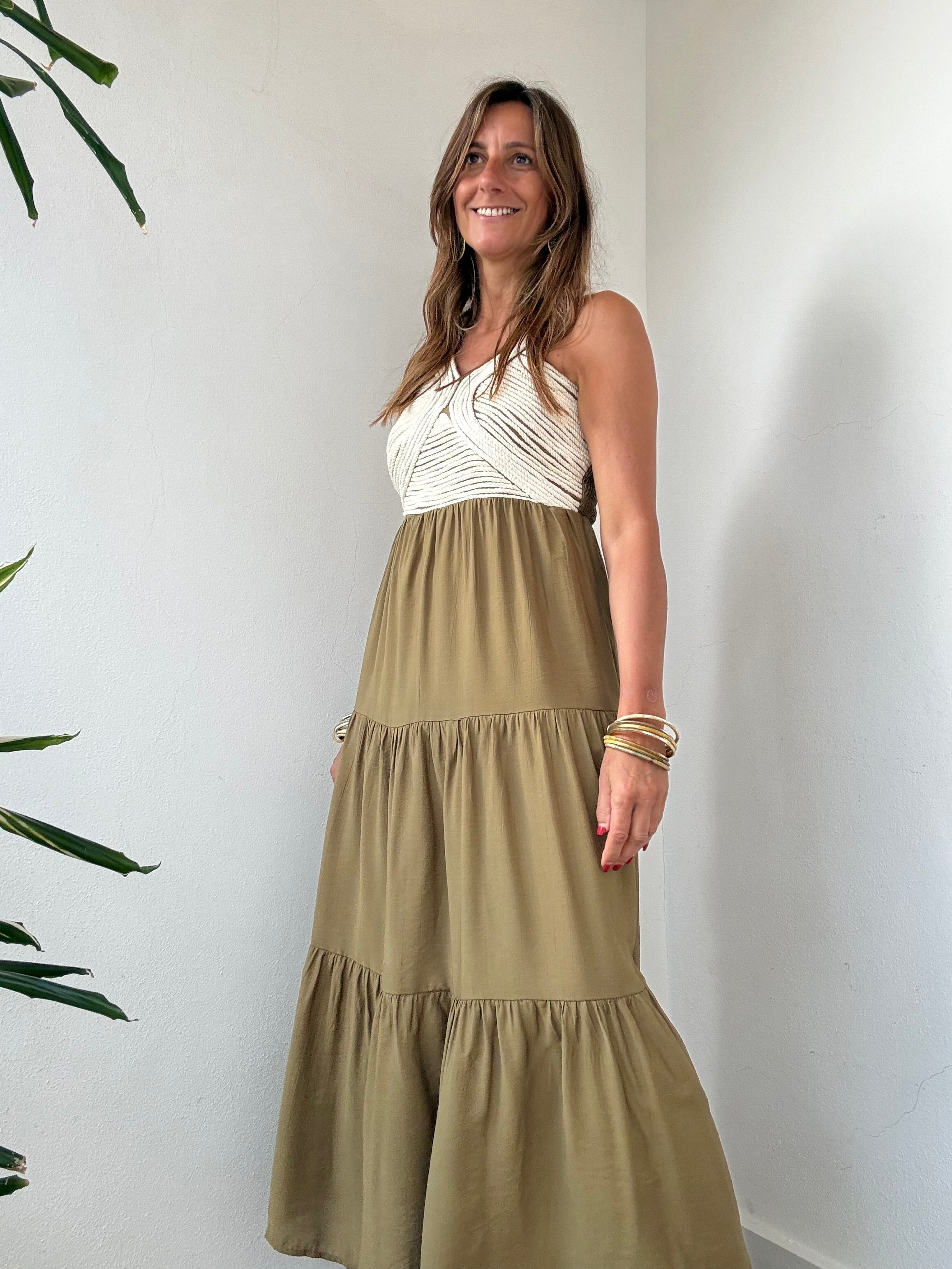 Vestido Boho verde
